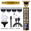 T9 Professional Hair Trimmer 0MM Hair Clipper for Men USB Cordless Hair Cutting Machine Electric Beard Trimmer Hair Clippers 1