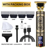 T9 Professional Hair Trimmer 0MM Hair Clipper for Men USB Cordless Hair Cutting Machine Electric Beard Trimmer Hair Clippers 1