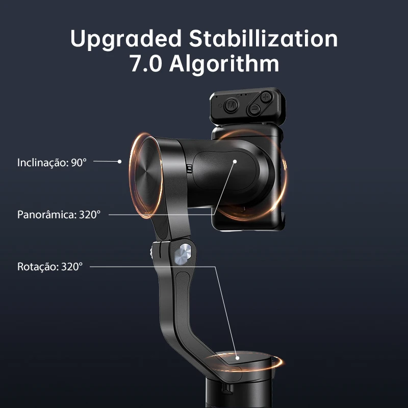VIKEFON 3 Axis Handheld Gimbal Stabilizer With Fill Light For Smartphones Face Tracking, TikTok, Vlog, IPhone & Android From Flying_queen019, $35.24