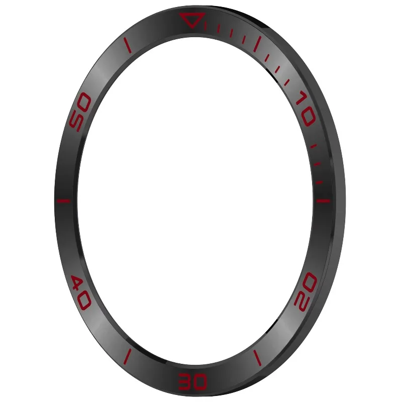Fashion Metal Bezel Ring with Time/Speed Scale Protective Frame Bumper