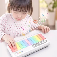 Children Flashing Electronic Piano Music Toy Montessori Musical Instrument Parish Game Early Educational Learn Toy for Kid Gifts 1