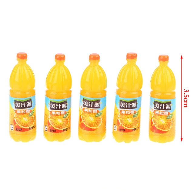 5pcs 1:12 Dollhouse Miniature Fruit Drinks Model Kitchen Food Accessories For Doll House Decor Kids Pretend Play Toys 2