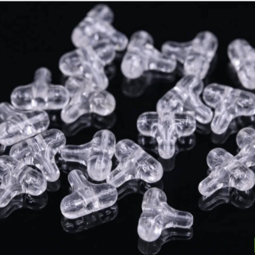 30 stücke Stecker Transparent Angeln Perlen Oval Klar 3 Weg Stecker Doppel Kreuz Loch Sabiki Rig Süßwasser Angeln – Detail 11