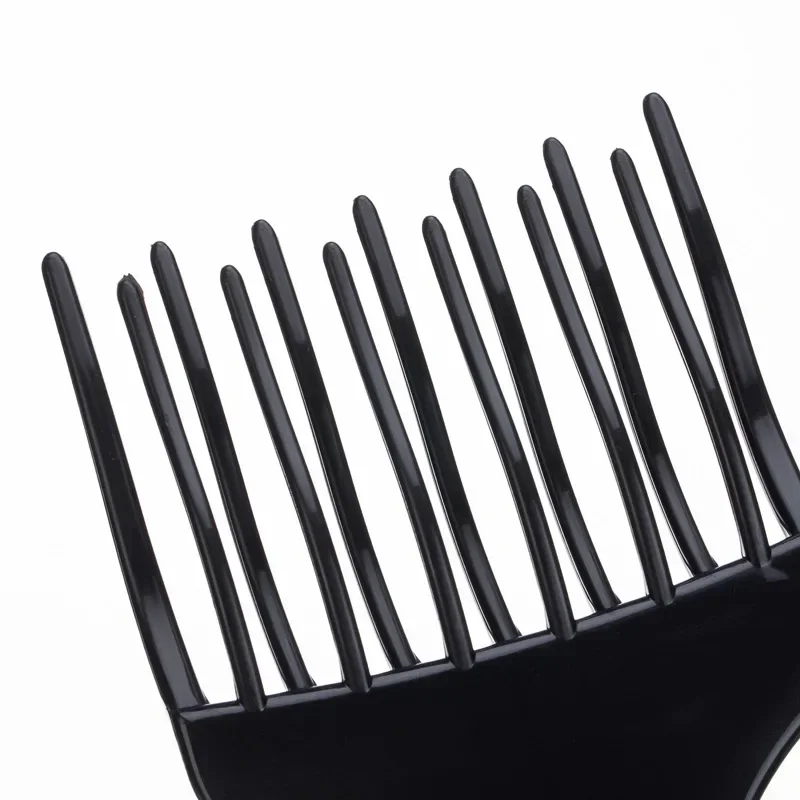 1pc Insert Afro Hair Pick Comb Wide Comb Teeth Hair Fork Brush Man Oil Head Hair Plastic Gear Comb Curly Afro Hairdressing Tools 4