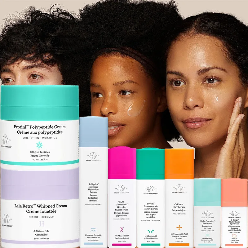 DrunkElephantSeriesSkinCareEssenceLalaPortiniCreamB5TLCvitaminCEyeCreamAntiaging