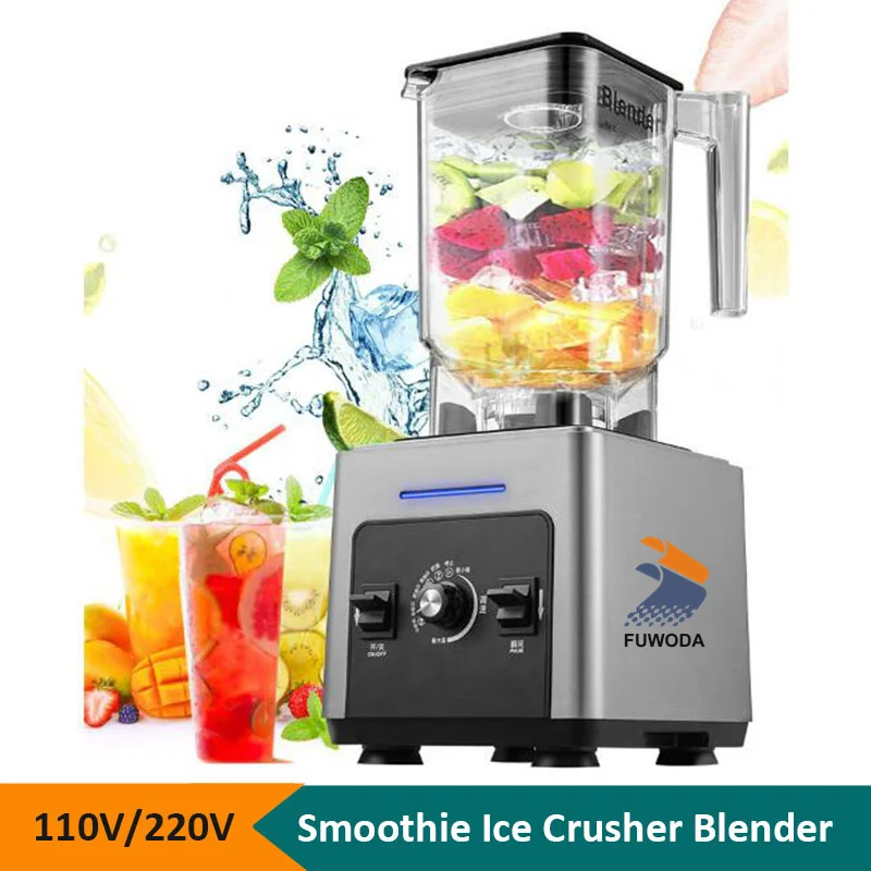 Description Picture 2 of item110V 220V Professional Electric Multi-functional Ice Smoothie Crusher Fruit Mixer Juice Blender Slush Machine