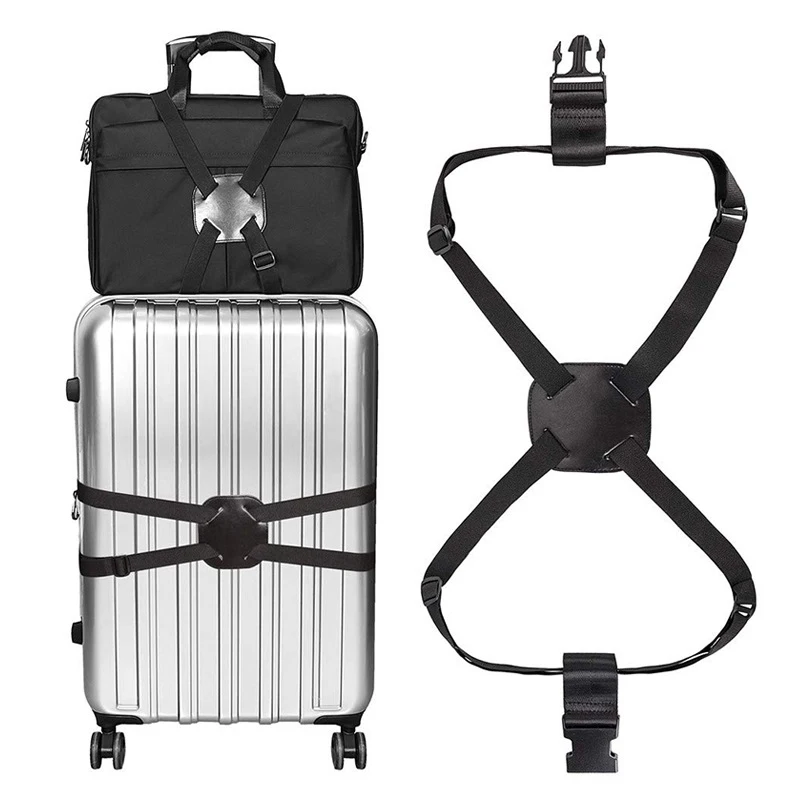 

Adjustable Luggage Straps Convenient Belt Bag Bungees Buckles Pouch Bungees Easy Travel Elastic Strap Belt High Elastic Suitcase