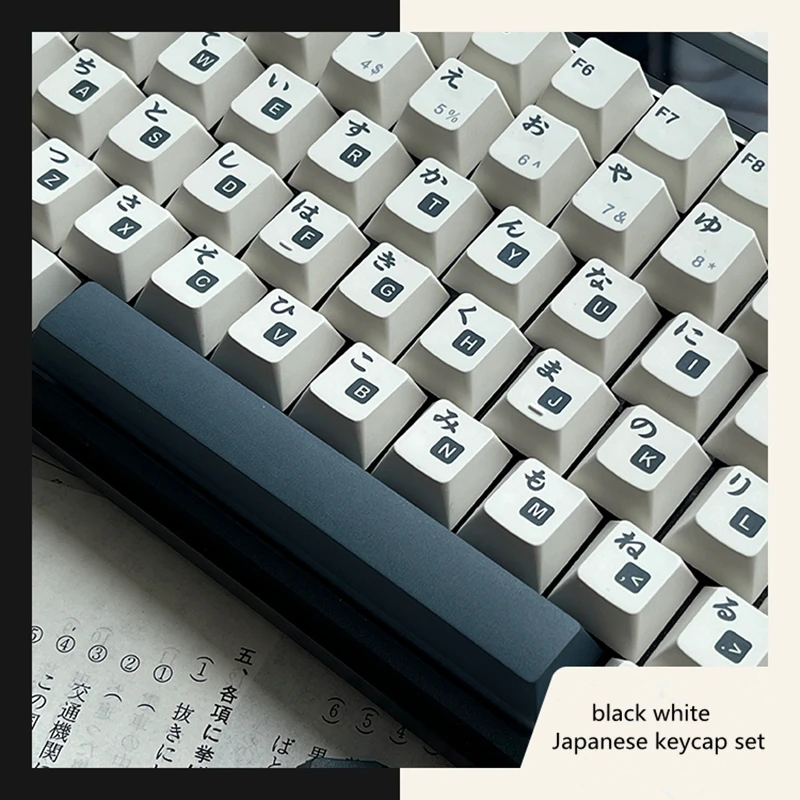 Teclas Conjunto Gmk Super Japanese Keycap Pbt Dye Subbed Cherry Profile Key Caps para 61 64 68 87 980 104 Hhkb 146 - Imagem 3