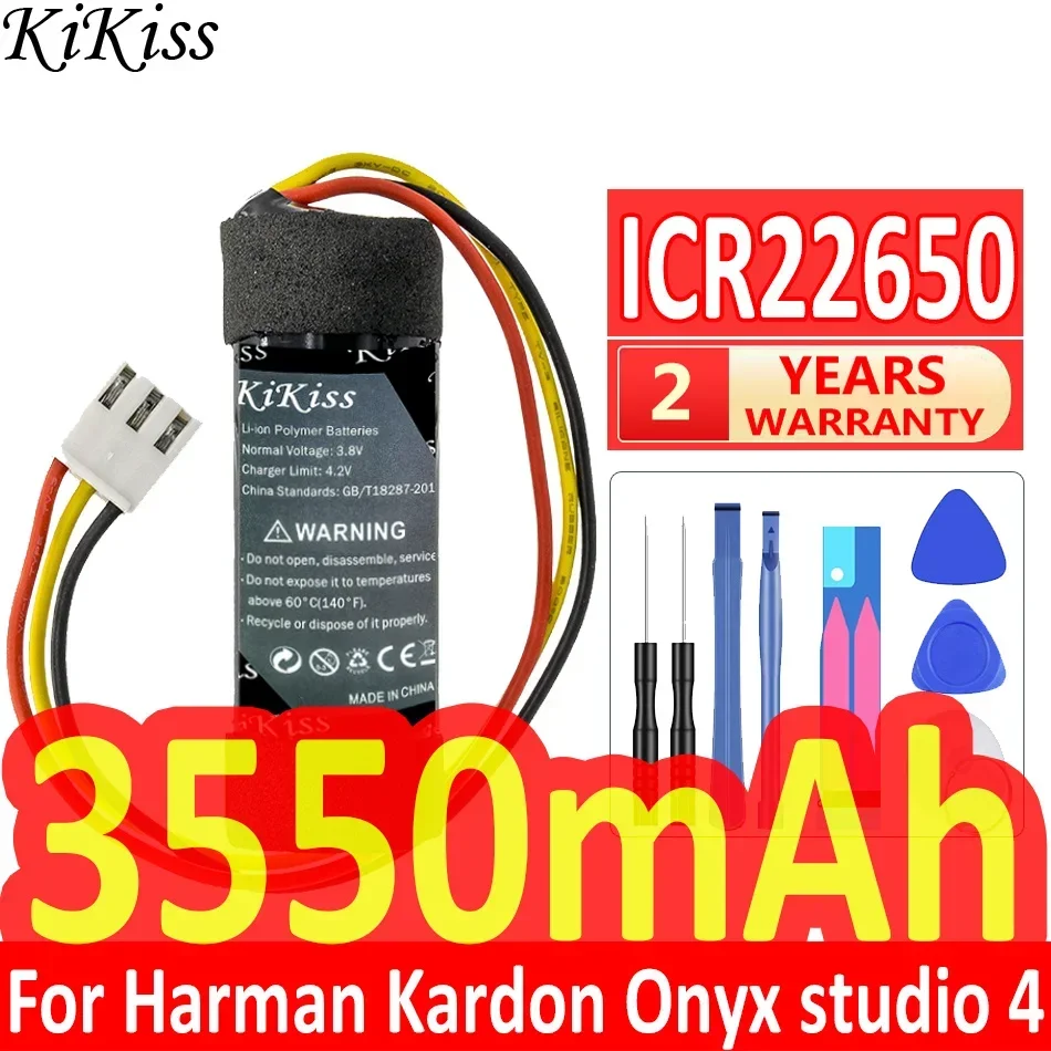 

3550mAh KiKiss Powerful Battery ICR22650 for HARMAN/KARDON Onyx Studio 4 Studio4