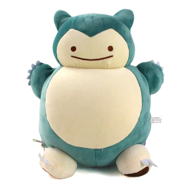 32cm Anime Pokemon Ditto Transform Snorlax Inside-Out Cushion Toys