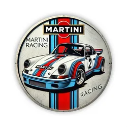 Martini Racing Metal Sign - Stylish Foil Engraved Wall Art for Home Decor Enthusiasts (TYA6856)
