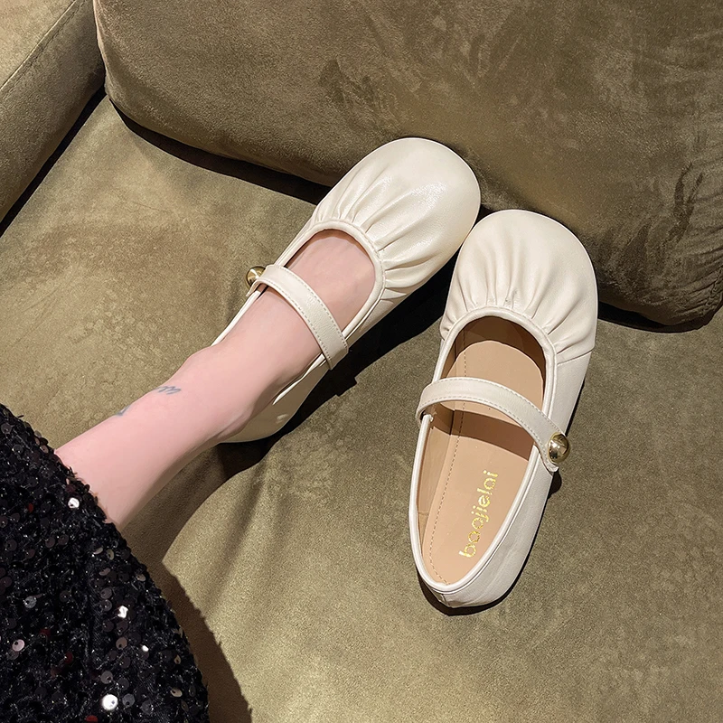 

Туфли женские на плоской подошве, Элегантные повседневные кроссовки с круглым носком, универсальные, без застежки, Мокасины, летняя обувь