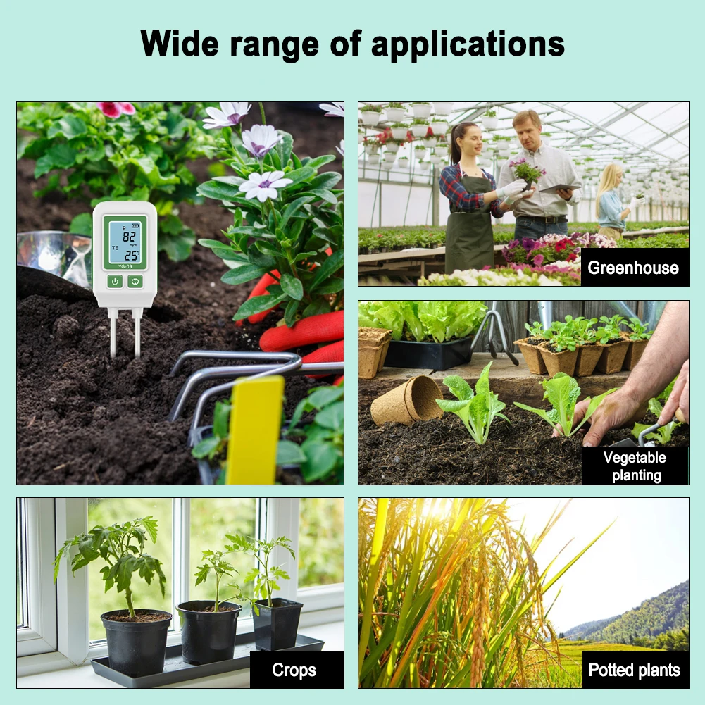 Nitrogen Phosphorus Potassium Detector 0-1999mg/kg Dual Needle Fertility Tester for Agricultural Soil Nitrogen Tester