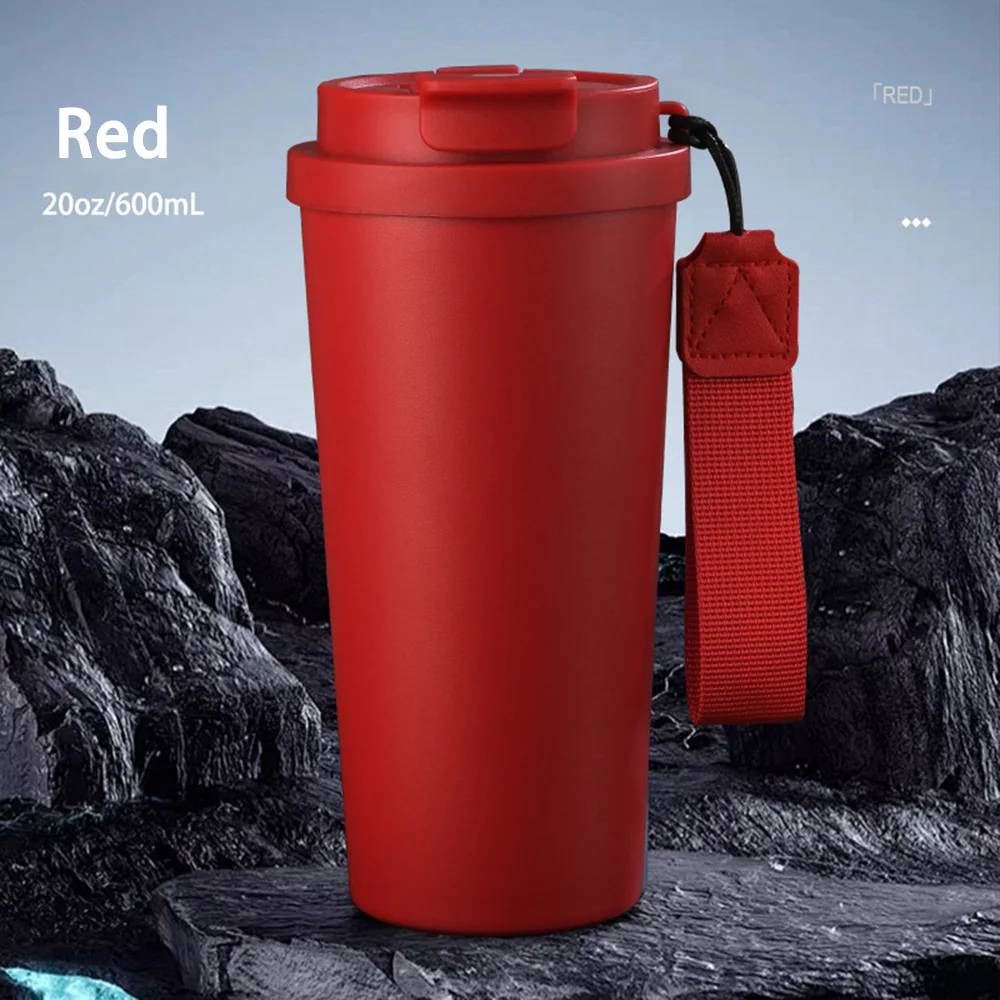 Premium 600ml Insulated Stainless Steel Travel Tumbler with Lid