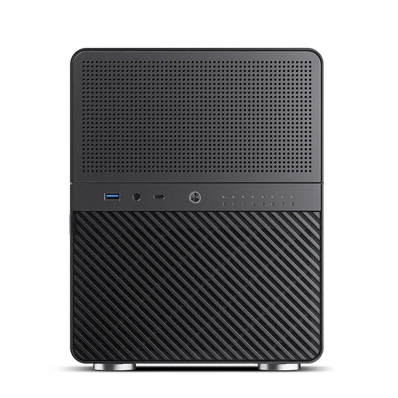JONSBO N3 Desktop NAS Aluminum 8-bay Type-C Interface Supports SFX Small Power Supply ITX Motherboard Mini Case For pc case mini itx desktop case