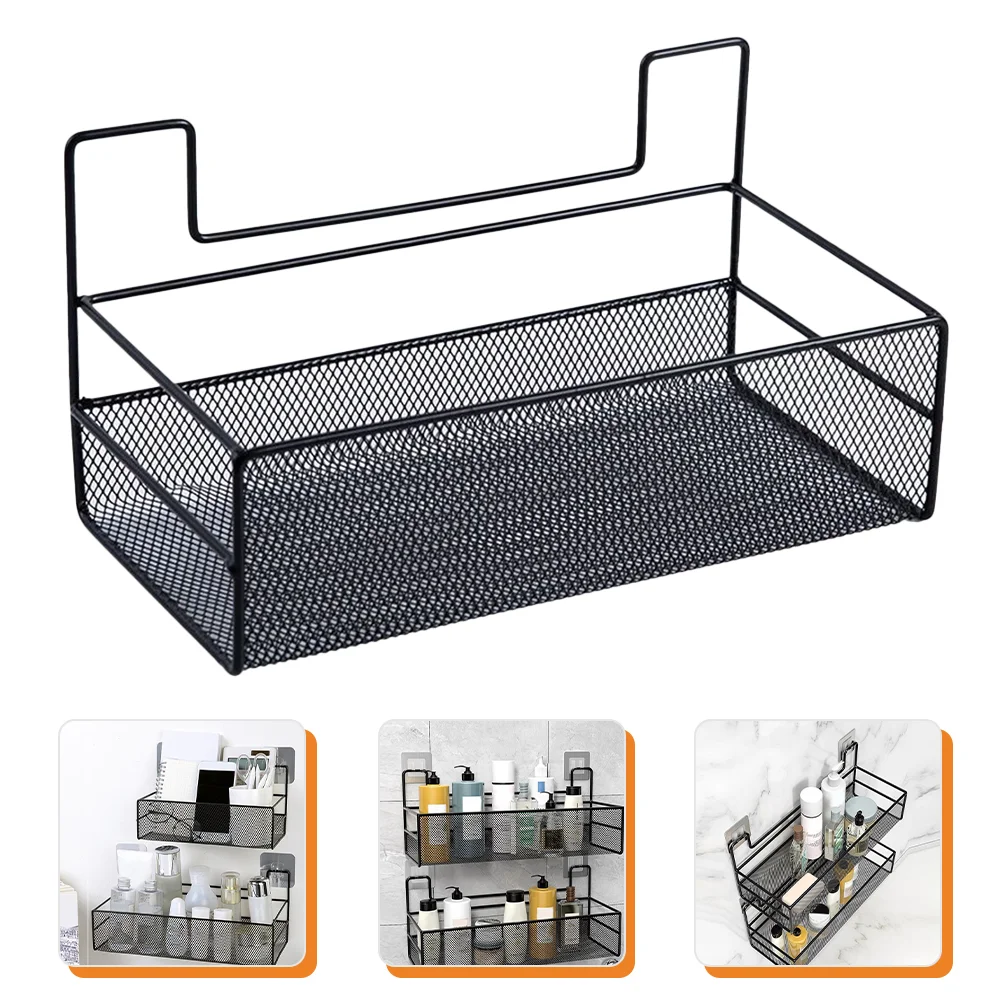 

Floating Storage Shelves No Drilling Wall Mounted Storage Basket Versatile Hanging Wire Storage Basket