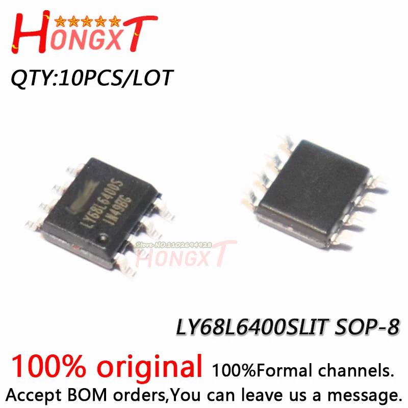 

10PCS 100% NEW LY68L6400SLIT SOP-8.Chipset