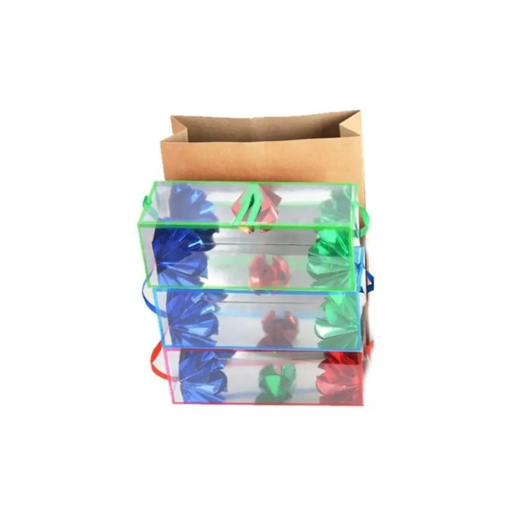Neue Papier-Zaubertrick-Tasche Kindergeschenke Plastik-Blumenbox mit Erscheinungseffekt Trick-Performance Papiertüte Blumenbox – Detail 3
