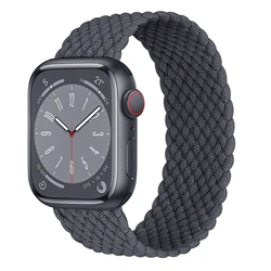 Versatile Apple Watch Bracelet Strap - Premium Accessories for S (Charcoal black)