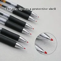 23pcs Retractable Ballpoint Pen Large Capacity 0.5mm Ballpoint Pen Black/Red/Blue Replaceable Refill Stationery School Supplies 2