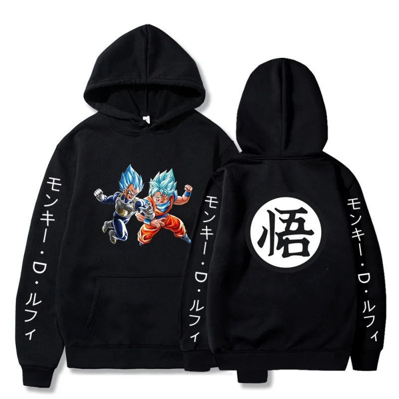 

Anime Dragon Ball Costume Top Boys Sweatshirt Cartoon Print Hoodie Funny Move Long Sleeved Jumper Suitable for Adult