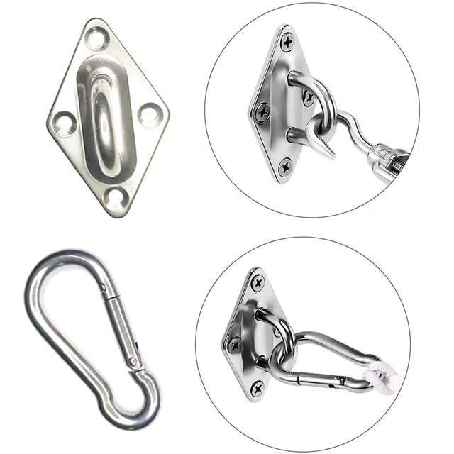 Shade Sail Hardware Kit, 304 Rozsdamentes Acél Készlet Négyzet Alakú/Téglalap Árnyékos Vitorla, Rögzítőelemes Felszerelés A Kerti Medencéhez - Image 3