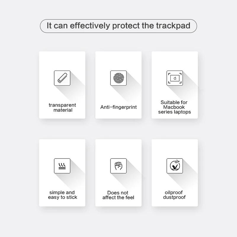 Touchpad Protective Film Sticker For Macbook Air13 Pro16 13.6 Air M2 Anti-Scratch Trackpad Skin trackpad protector