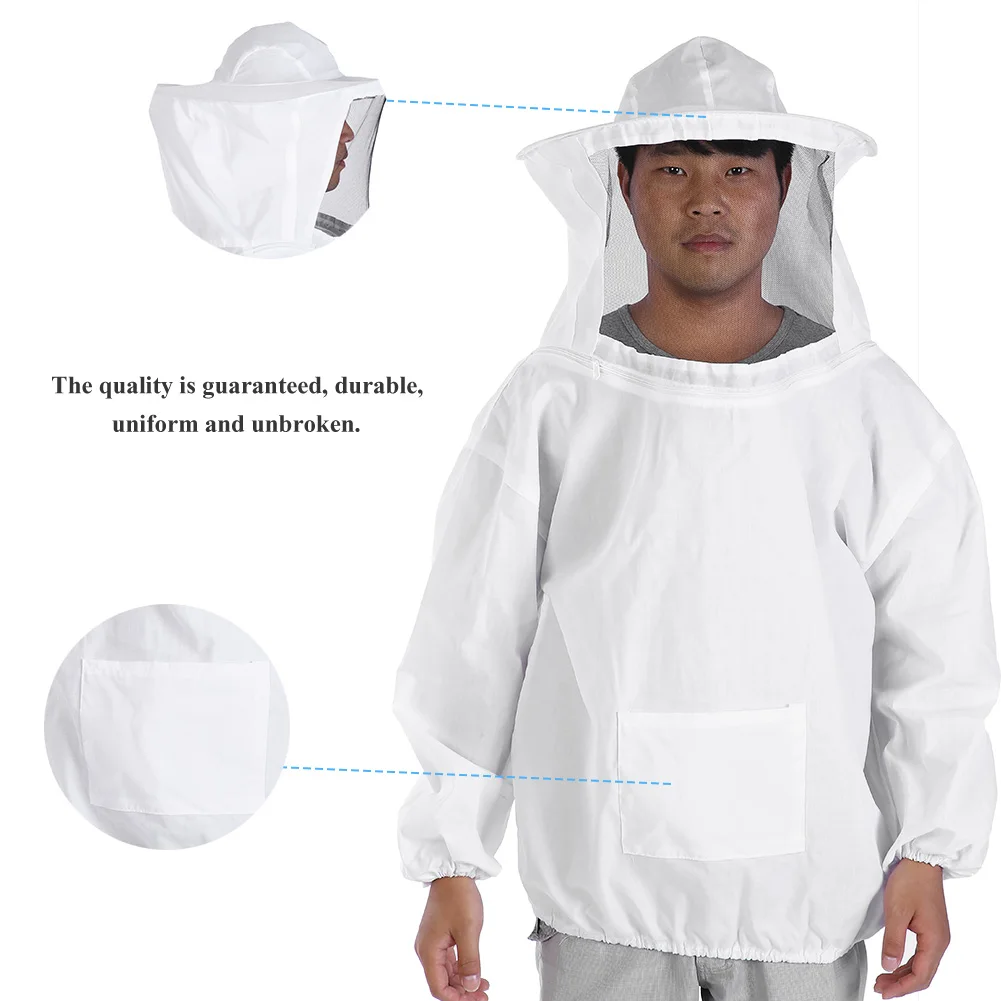 Professional Beekeeping Protective Jacket Suit Bee Keeping Beekeeper Equipment protective split bee suit hat Clothing beekeeping suit beekeeping clothing