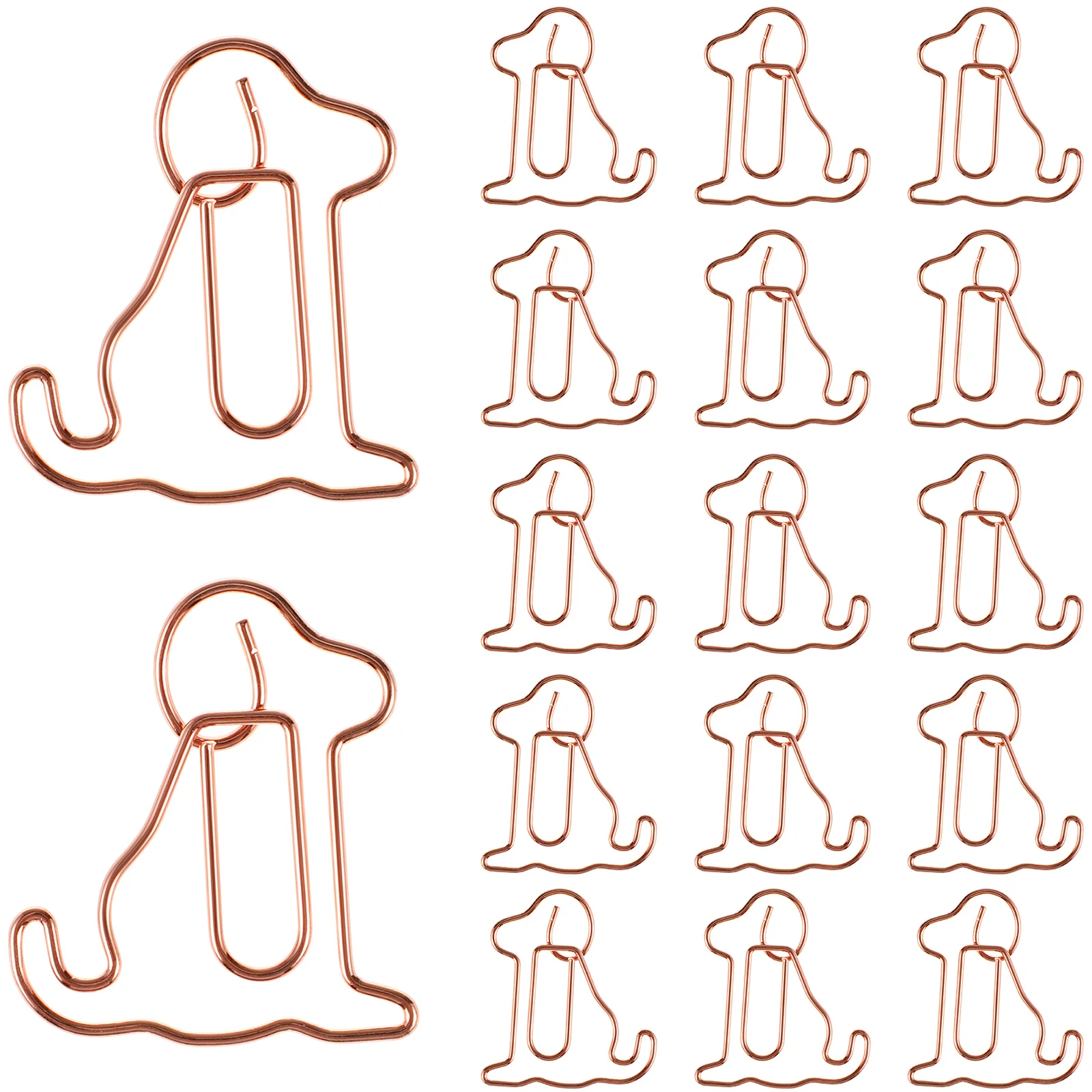 

Metal Lovely Decorative Creative Paperclips Dog Shaped Paper Clip Ticket Photo Clips Office Accessories Statioinery