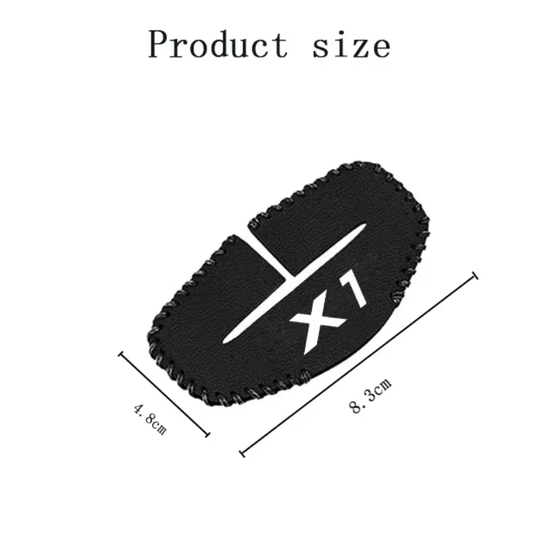 PU Leather Car Seat Belt Buckle Clip Cover Protector Anti-Scratch Case 2pcs For BMW X1
