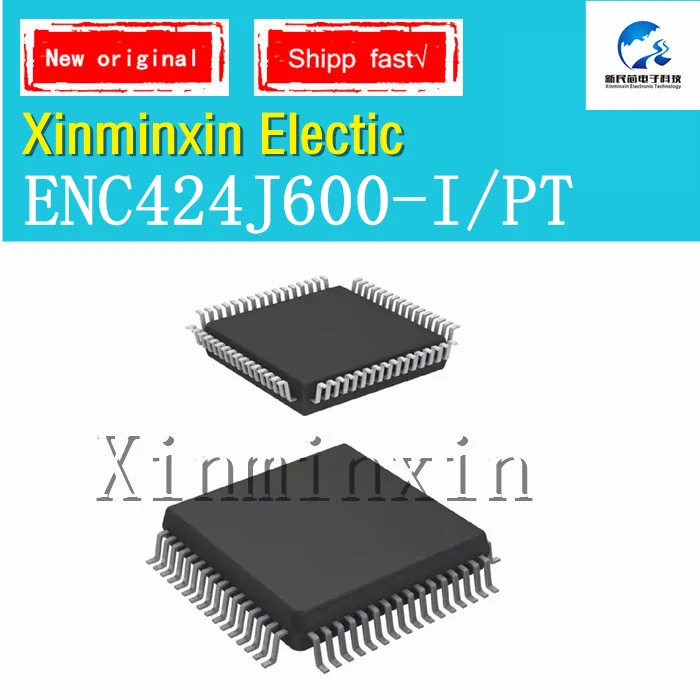 

1PCS/Lot ENC424J600 ENC424J600-I/PT LQFP-64 ENC424J600-I IC Chip New Original
