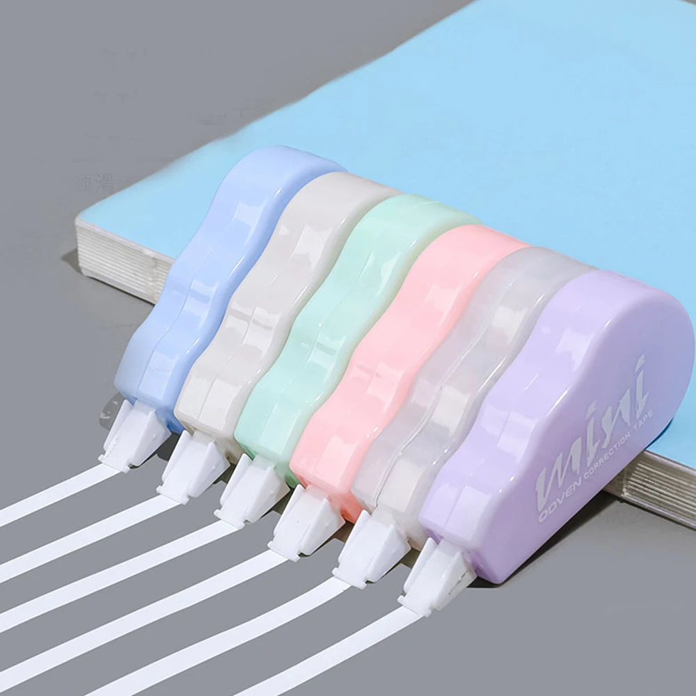 6Pcs/Set Simple Portable Correction Tape Cute White Out Corrector Tools School Accessories Office Supplies Student Stationery