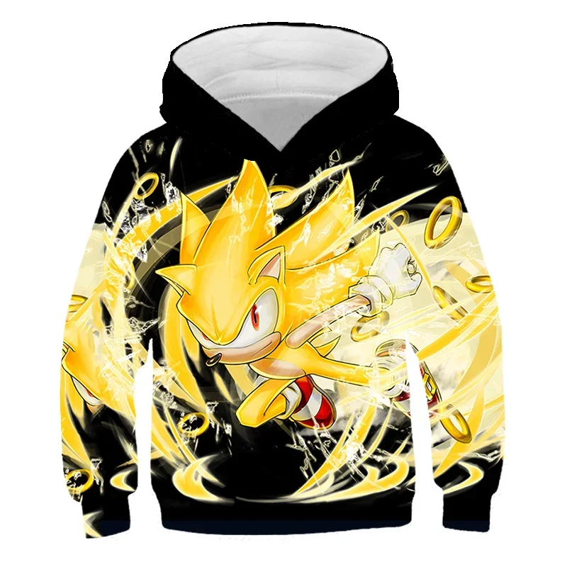 thumbnail image 1 of Sudadera con capucha de Sonic para niños, niñas y niños, moda de otoño, sudaderas con estampado de manga larga, camisetas geniales, ropa para hombres y mujeres, 1 of 5