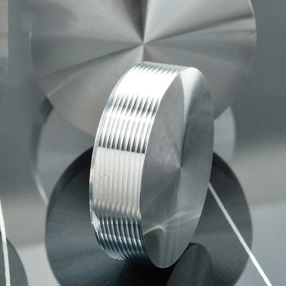 PATIKIL Disco De Aluminio Redonda De 25mm 4 Piezas Protectores De Suelo Rosca M6 7mm Grosor Protectores De Suelo De Aluminio Para La Parte Superior De