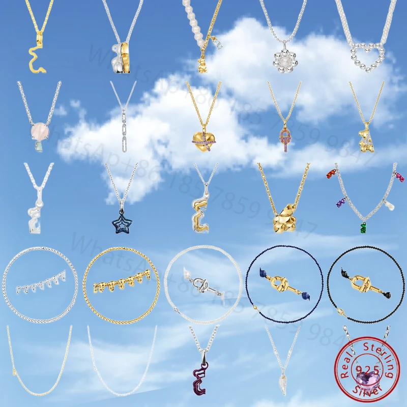 

2024 испанский медведь S925 серебро милое романтическое модное ожерелье праздничный подарок для женщин