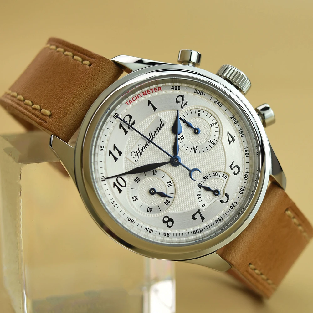 HruodlandChronographManualWindinghandclockST1906Movement