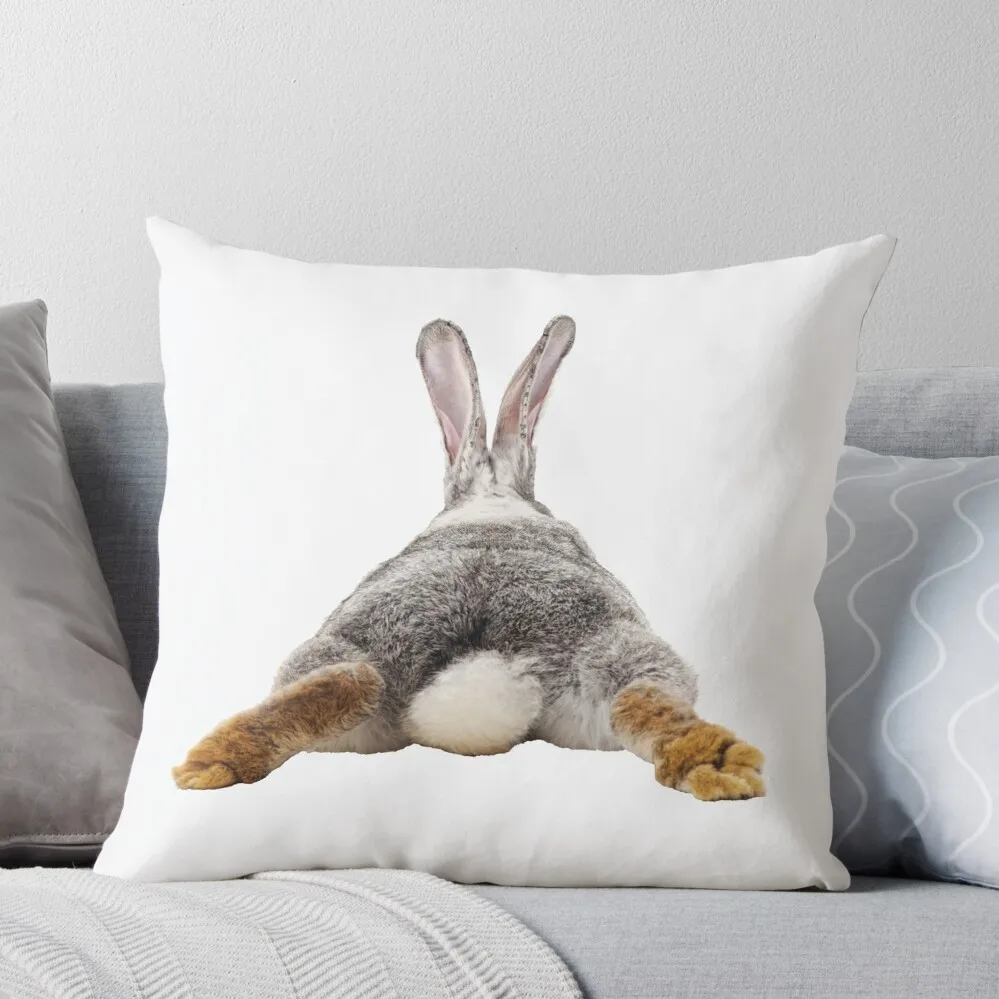 

Cute Bunny Rabbit Tail Butt Image Picture Throw Pillow Luxury Living Room Decorative Cushions Couch Cushions