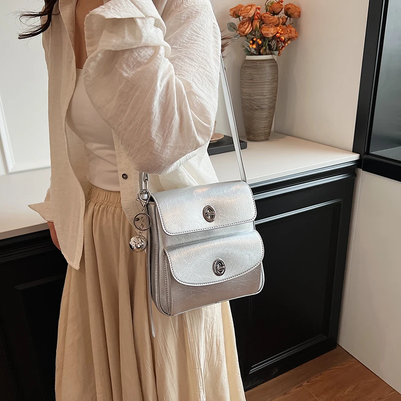 Simple Solid Leather Women's Handbag Fashion Brand Shoulder Bag Luxury Designer Crossbody Bag Ladies Casual Tote Messenger Bag