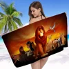 The Lion King Pattern Beach Towel Cartoon Cute Summer Kids Large Bath Pool Beach Towel Microfiber Absorbent for Swimming Travel 5