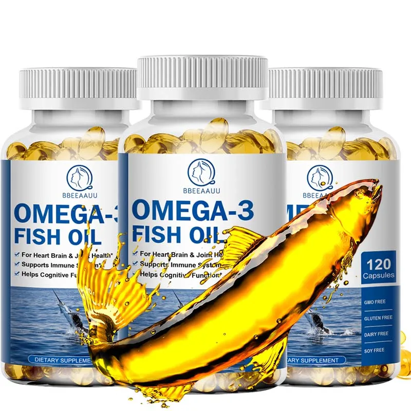 BBEEAAUU Omega 3 Fisch Öl Kapsel Ungesättigten Fettsäuren Fördern