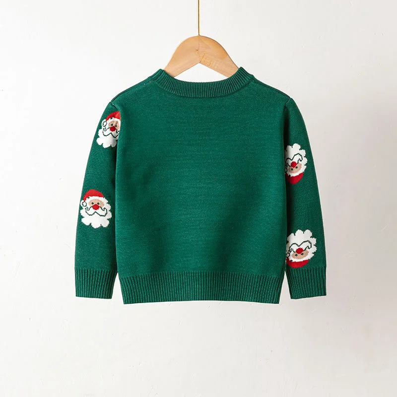 Weihnachten warme Kinder Pullover Herbst Winter Kind Pullover Kleinkind Pullover Top Jungen Mädchen drucken Strick pullover Weihnachten Cartoon Kleidung – Detail 23
