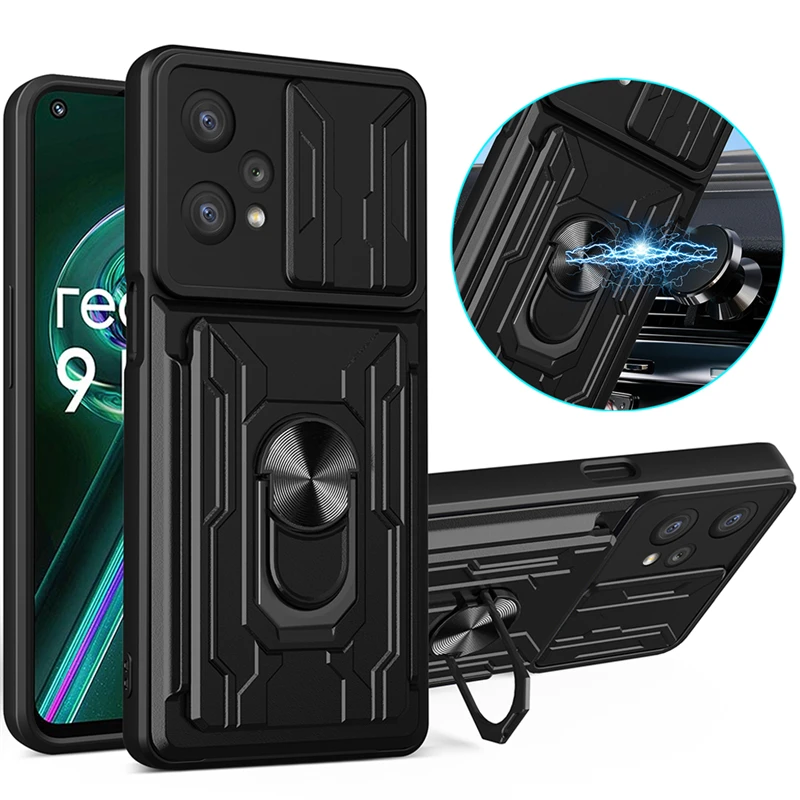 Ivoler Noir Mat Coque Pour Realme 9 Pro 5G / Realme 9 5G Avec