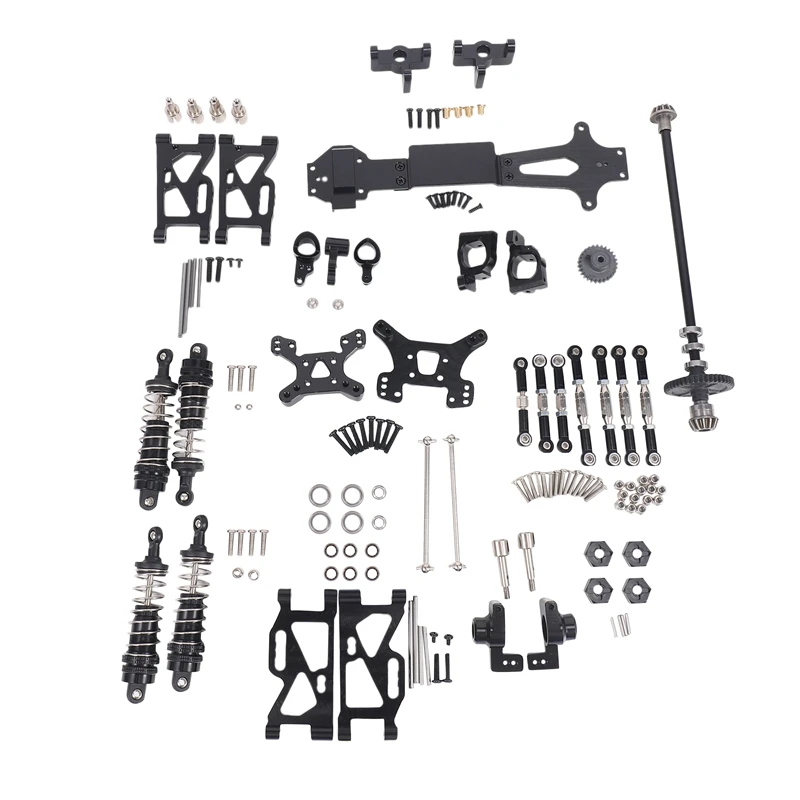 

For RC Weili 1:14 Remote Control Car 144001 Accessories Front And Rear Swing Arm Steering Cup Gear Upgrade Metal Kit