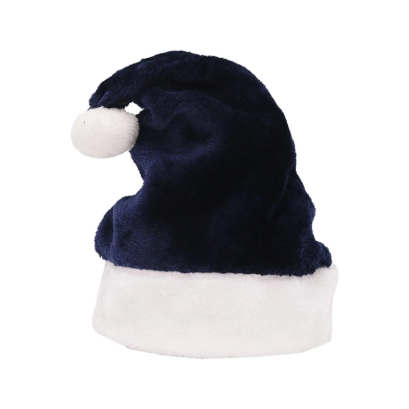 2 Chapeaux De Père Noël En Peluche Pour Enfants - Bonnets Rouges En Velours, élastiques, Pour Fêtes De Noël Et Photos