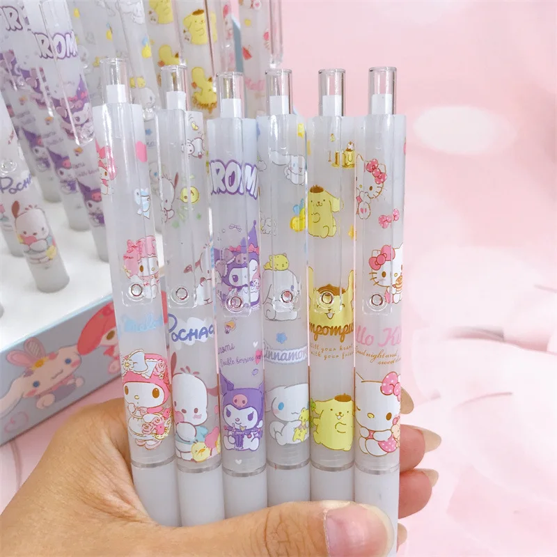 산리오 귀여운 동물 기계식 펜슬, 그림 쓰기 자동 펜, 학교 사무용품, 귀여운 0.5mm, 로트당 36 개