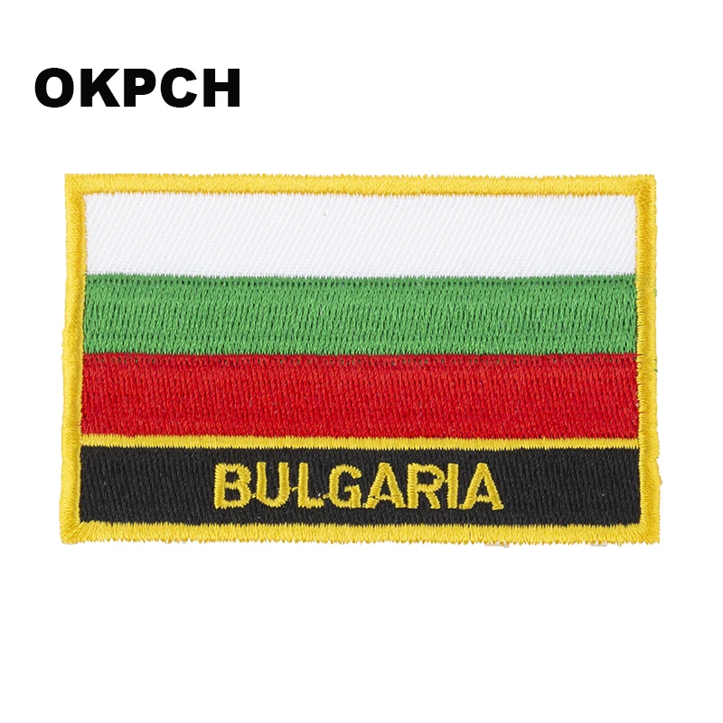 

Bulgaria Square Shape Iron-on Flag Patch Embroidered Saw on Badges Patches for Clothing PT0032-R