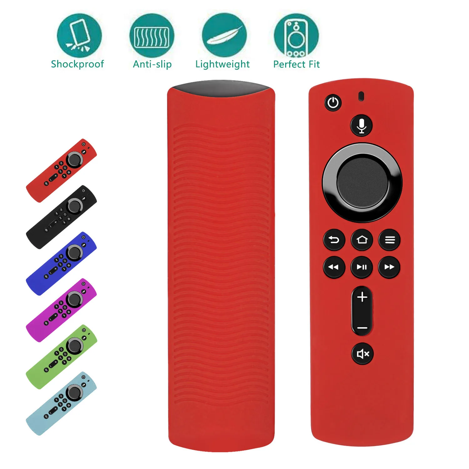 Protective Silicone Shockproof Remote Control Cover with Anti-Slip Grip
