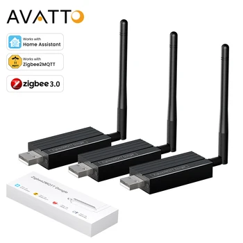 AVATTO Zigbee 3.0 USB Dongle Plus, Universal Gateway Hub, Zigbee2MQTT Compatible 1