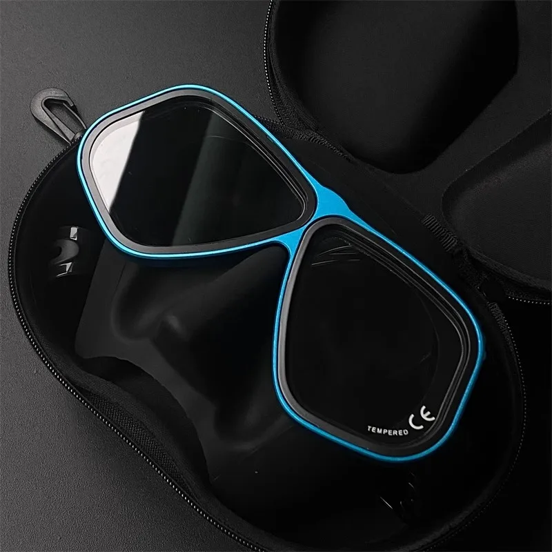 Apollo Similar Alloy Frame Free Diving Masks Can Equipped Myopia Mask Glasses Low Volume 65cc Scuba Mask Snorkeling Wet Tube
