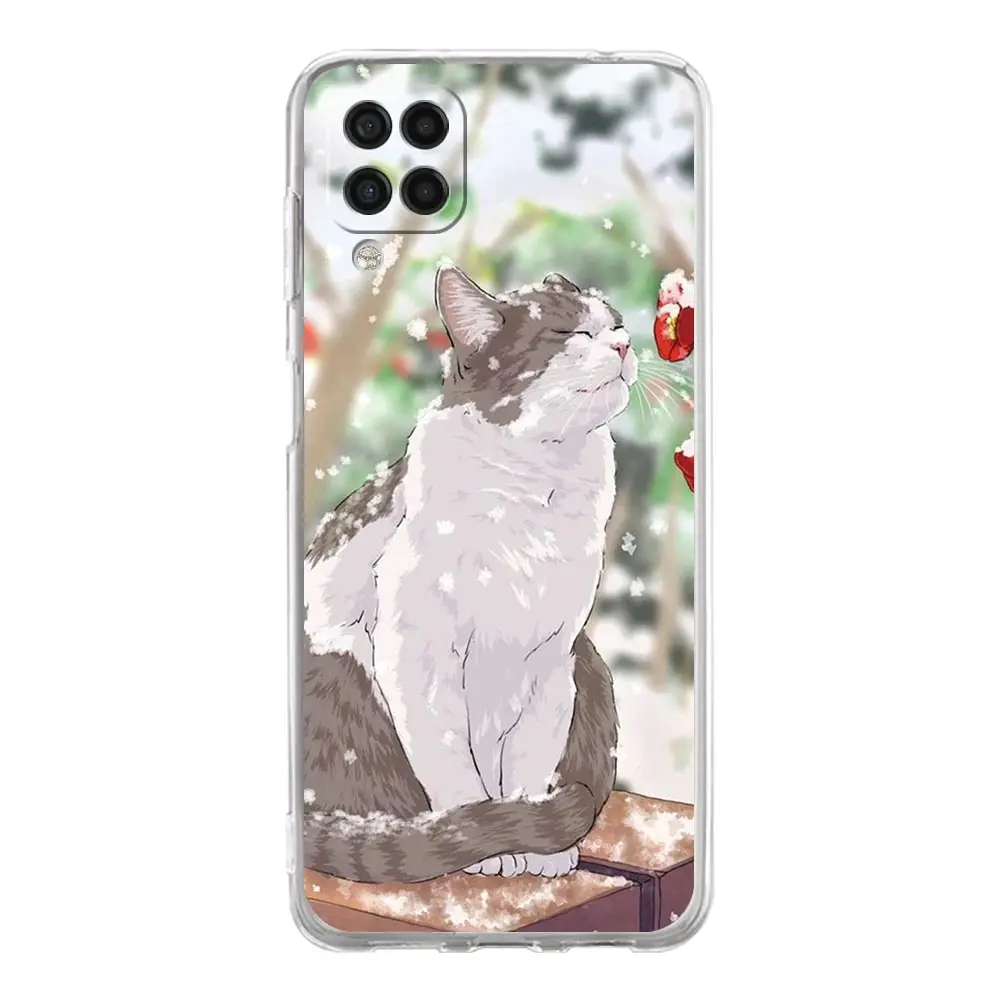 Fashion Lovely Cats Soft Phone Case For Samsung Galaxy A51